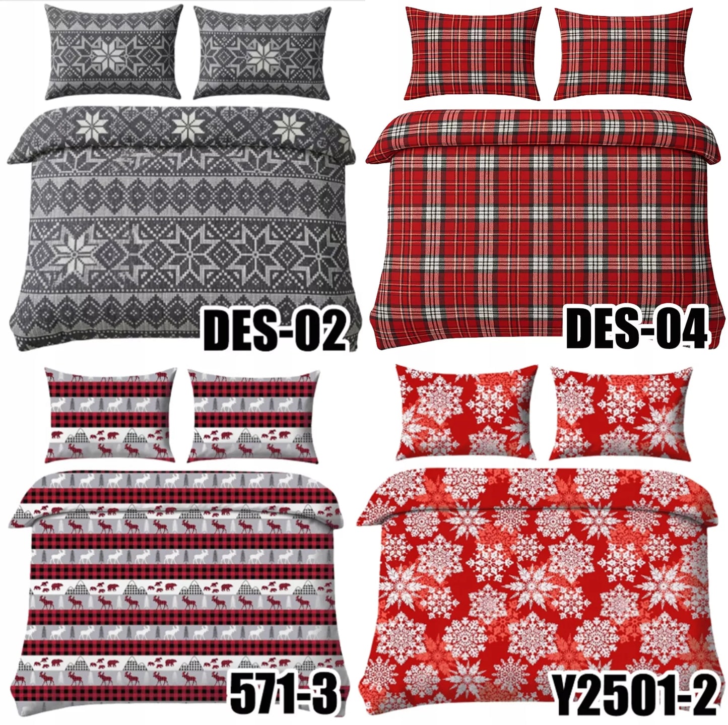 Patalynės komplektas 220x200 + 2 x 70x80 medvilninis satinas ĮVAIRIŲ RAŠTŲ PASIRINKIMAS