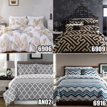 Patalynės komplektas 220x200 + 2 x 70x80 medvilninis satinas ĮVAIRIŲ RAŠTŲ PASIRINKIMAS