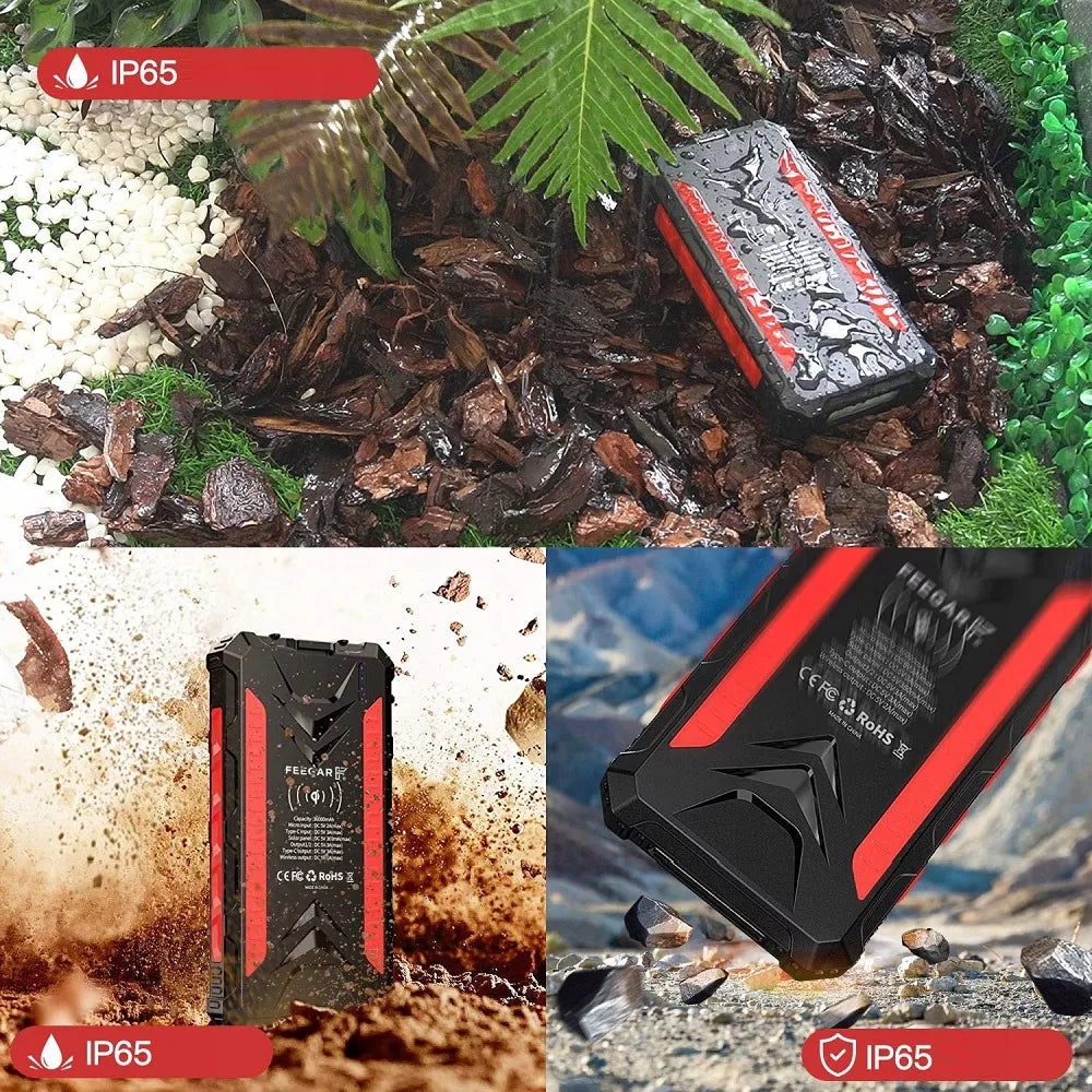 Power bank Solinis  36000mAh 20W 4x USB-C PD QC3 Indukcinis įkrovimas