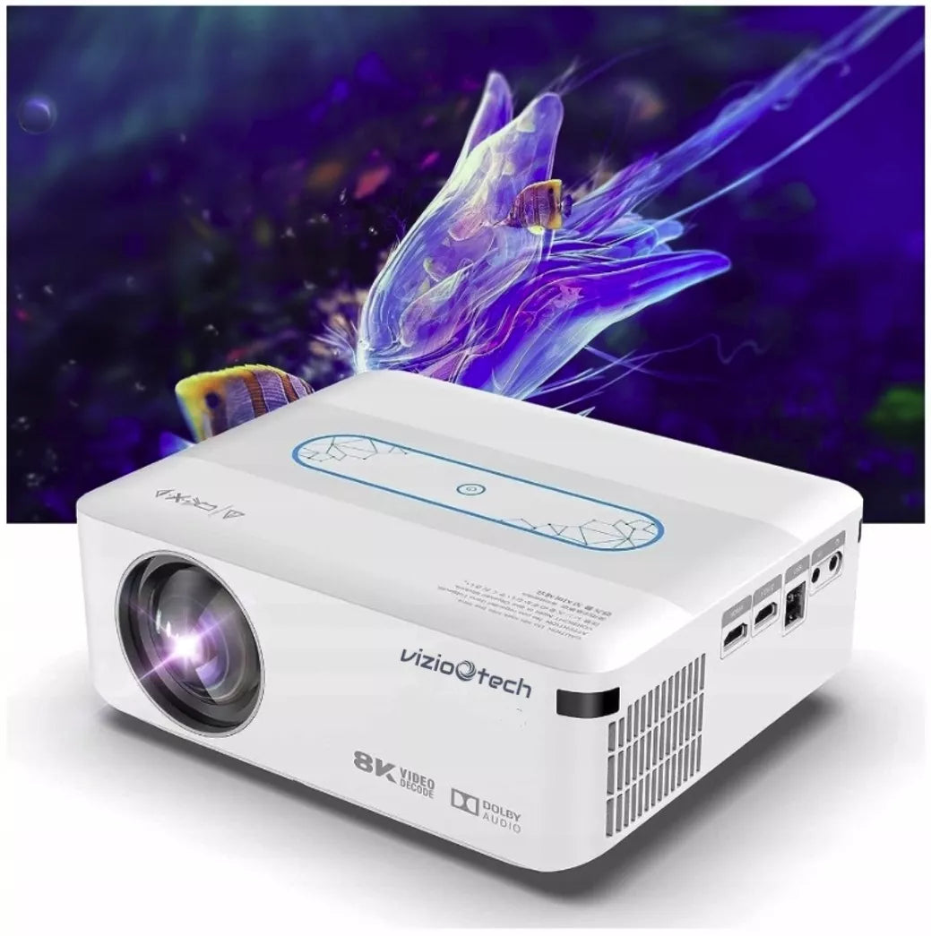 Projektorius Projektorius Full HD 4K 12000lm WiFi Android + Krepšys + HDMI kabelis 1m