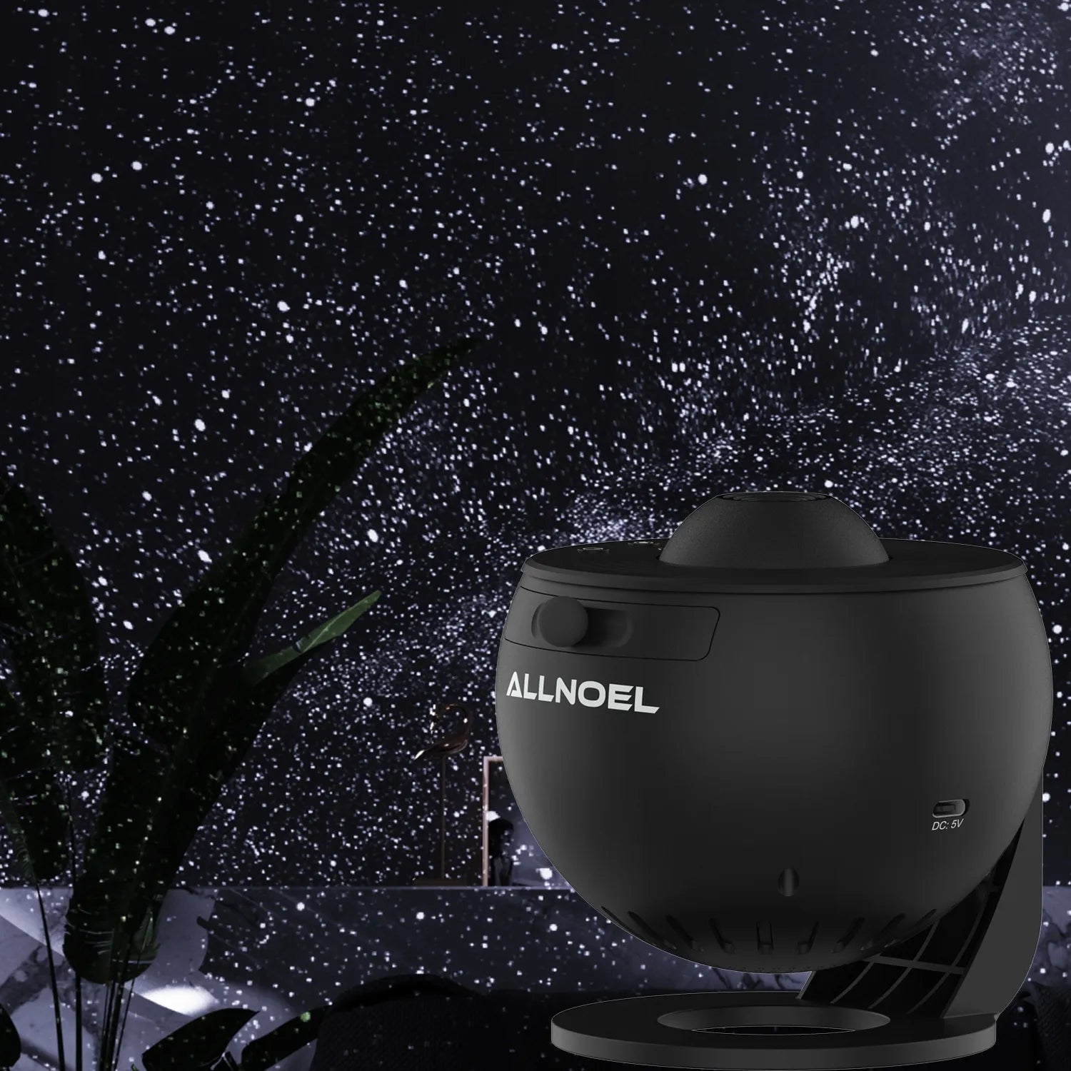 Planetarium projektorius su 23 LED projekcijomis juodas