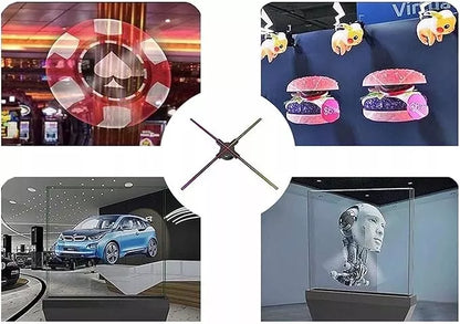3D Hologramų Projektorius 624 LED – Dydis 520x520 mm Braders