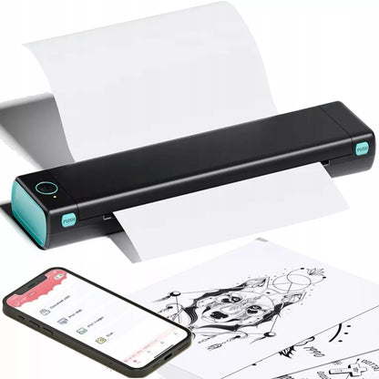 Nešiojamas mobilusis termalinis spausdintuvas A4 "Bluetooth" tatuiruotėms, biurui