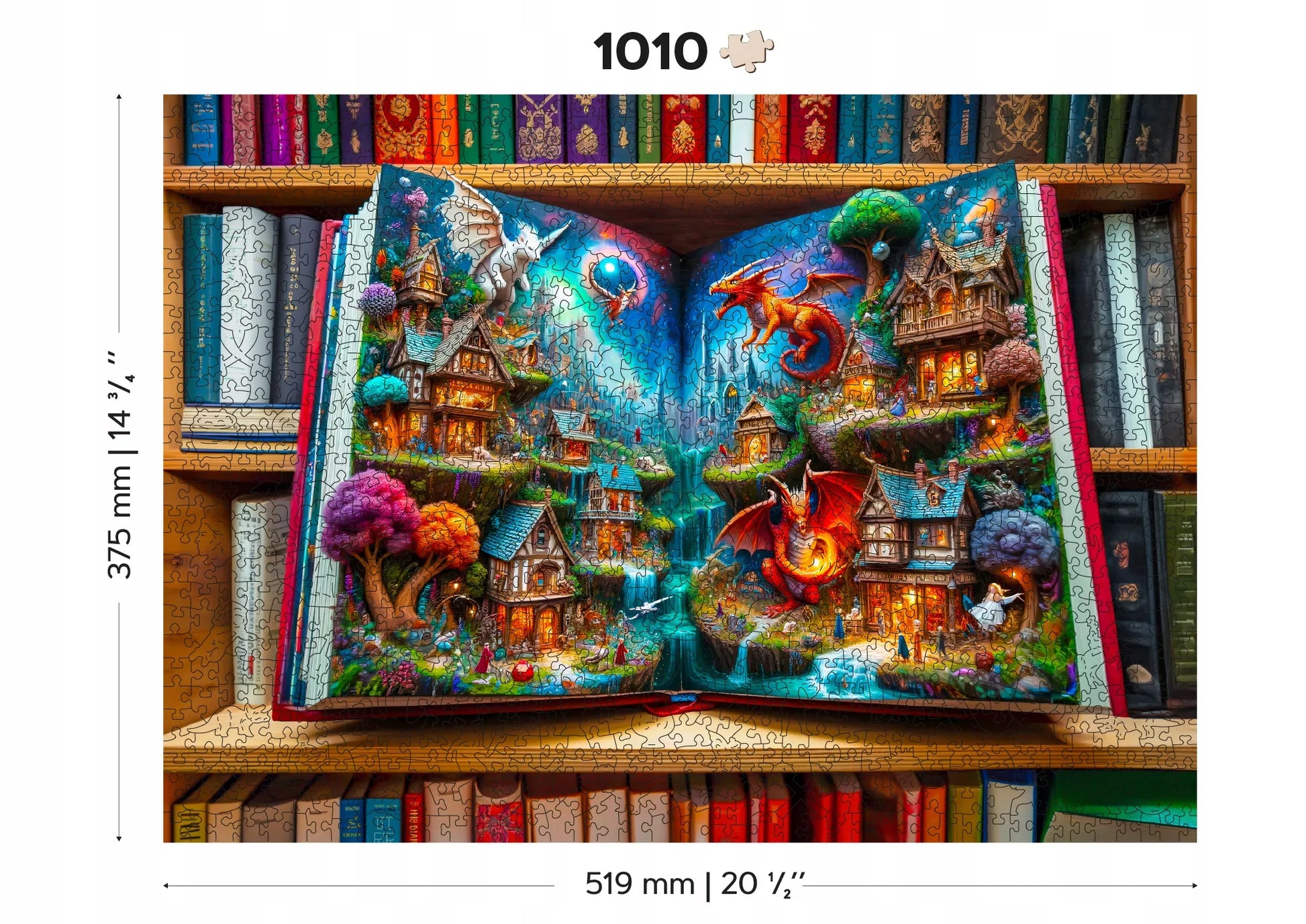 Medinė dėlionė 1000 elementų - Užburtos pasakos