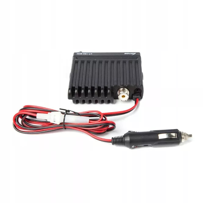 LUITON LT-198 MINI CB RADIJAS 12V/24V SUKABULIUOTAS CIGAREČIŲ PRIETAISO KIŠTUKAS AM FM