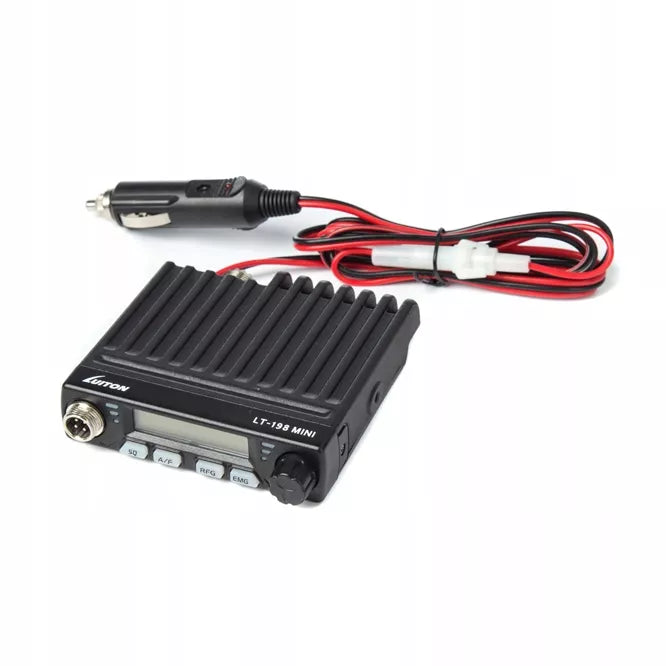 LUITON LT-198 MINI CB RADIJAS 12V/24V SUKABULIUOTAS CIGAREČIŲ PRIETAISO KIŠTUKAS AM FM