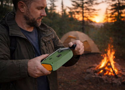 RADYJAS KRANKOWY PRZENOŚNY KUCHENNY SOLARNY DYNAMO LATARKA POWERBANK 4500mAh