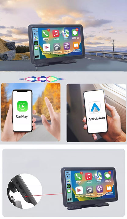 Automobilinis multimedijos grotuvas su CarPlay / Android Auto