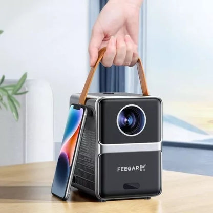 Mini LED Nešiojamas Projektorius TV Feegar SHOW WiFi 5G Bluetooth