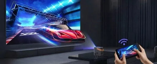 Mini LED Nešiojamas Projektorius TV Feegar SHOW WiFi 5G Bluetooth