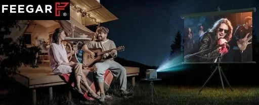 Mini LED Nešiojamas Projektorius TV Feegar SHOW WiFi 5G Bluetooth