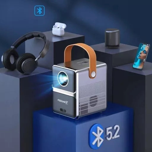 Mini LED Nešiojamas Projektorius TV Feegar SHOW WiFi 5G Bluetooth