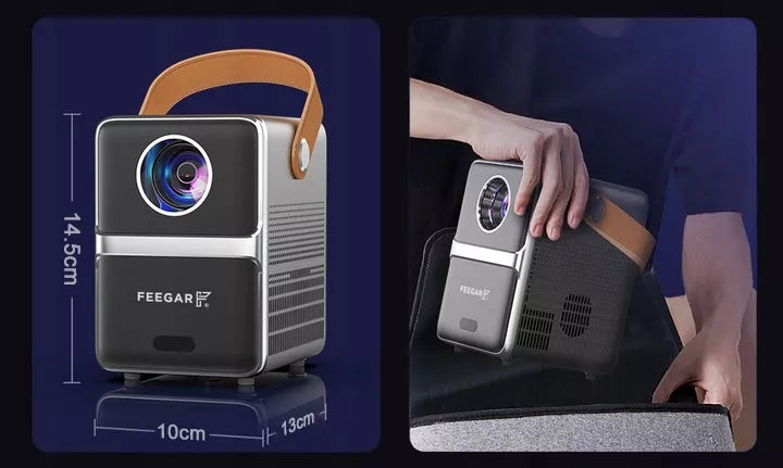 Mini LED Nešiojamas Projektorius TV Feegar SHOW WiFi 5G Bluetooth