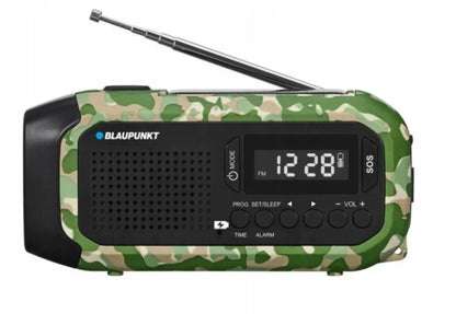 Radio žadintuvas FM LED SOS SOLAR Dynamo Power Bank Blaupunkt ER20GC SURVIVAL