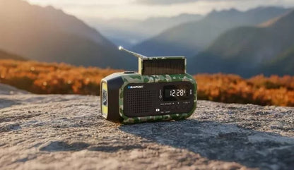 Radio žadintuvas FM LED SOS SOLAR Dynamo Power Bank Blaupunkt ER20GC SURVIVAL