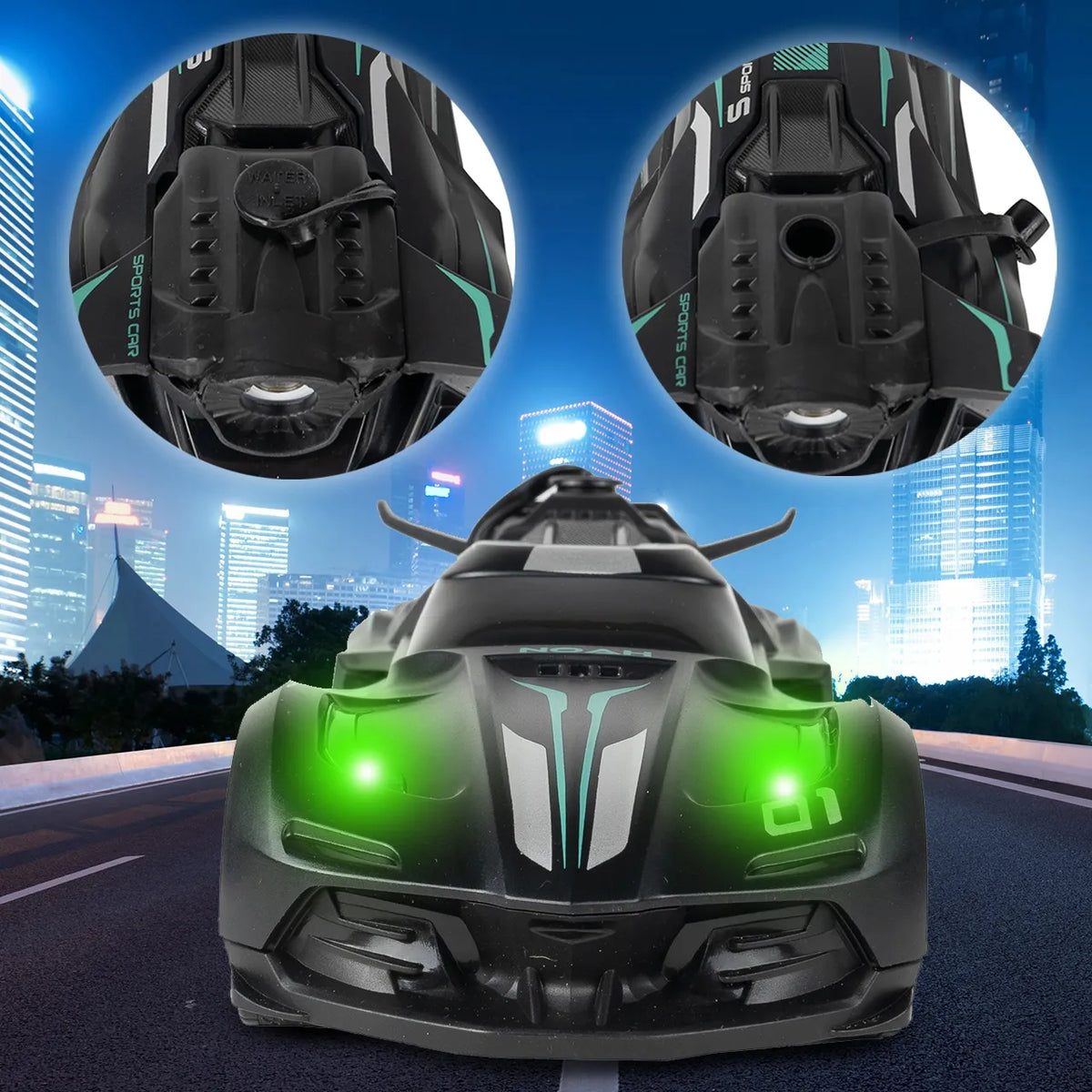 RC automobilis MalPlay 1:20 – su USB įkrovimu ir dūmų funkcija