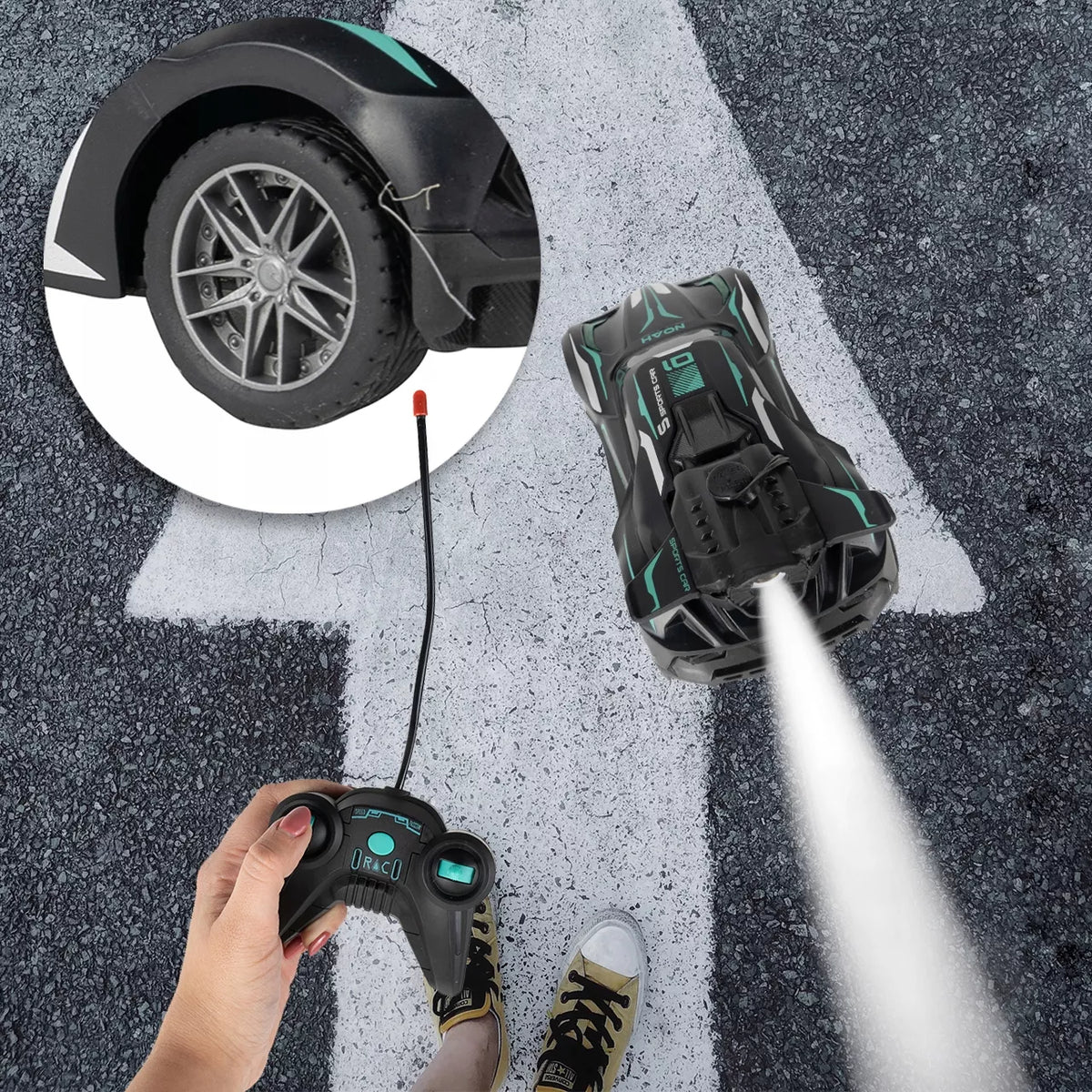 RC automobilis MalPlay 1:20 – su USB įkrovimu ir dūmų funkcija