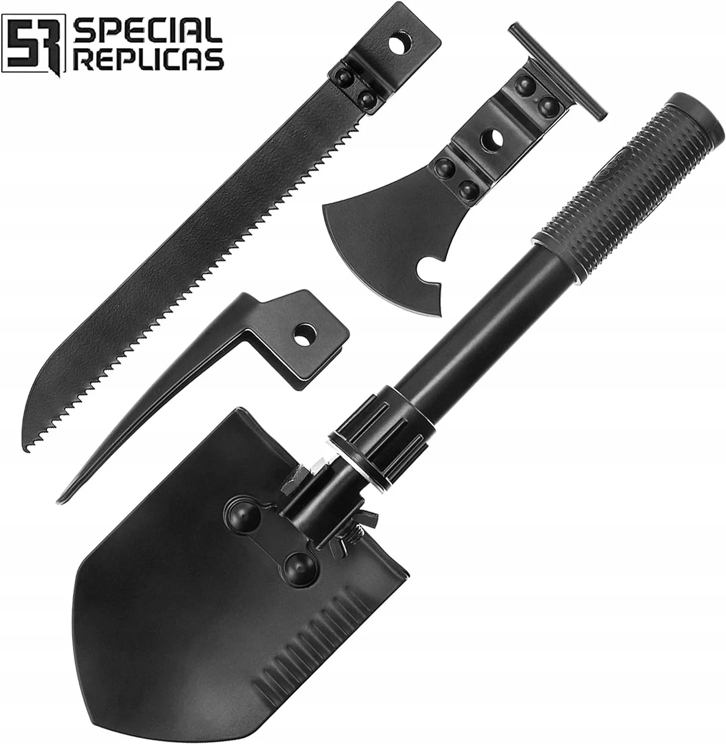 Survivor išskirtinis 7-in-1 išgyvenimo įrankis su dėklu SV-MUL001BK