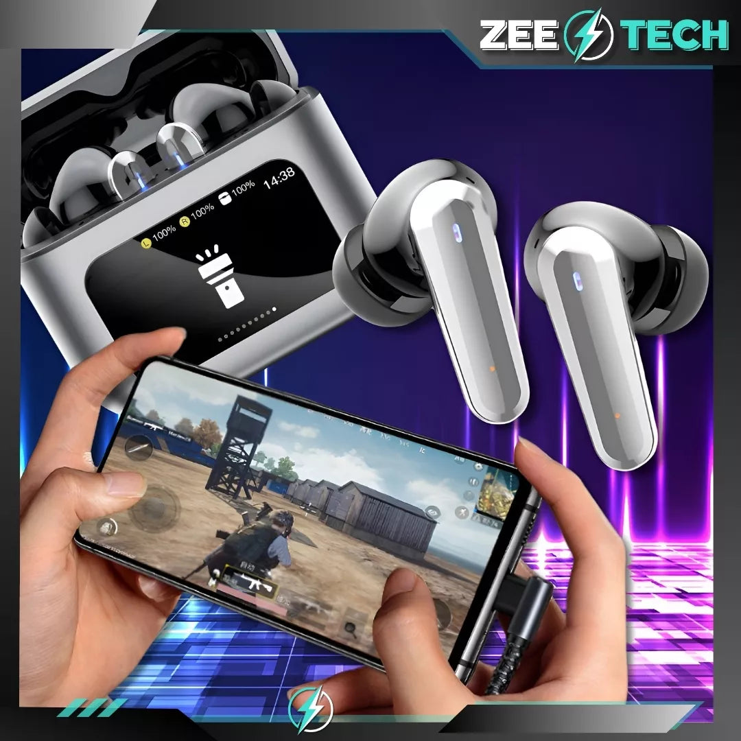 Belaidės į ausis įkišamos ausinės su mikrofonu, Bluetooth, sportinės, žaidimų