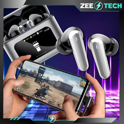 Belaidės į ausis įkišamos ausinės su mikrofonu, Bluetooth, sportinės, žaidimų
