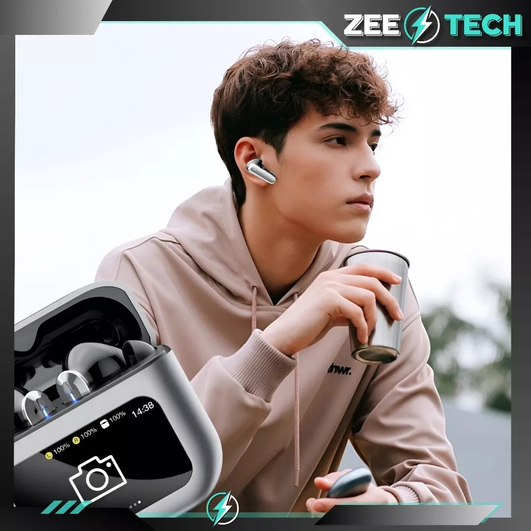 Belaidės į ausis įkišamos ausinės su mikrofonu, Bluetooth, sportinės, žaidimų