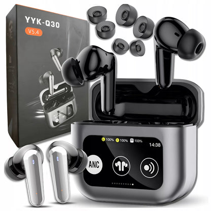 Belaidės į ausis įkišamos ausinės su mikrofonu, Bluetooth, sportinės, žaidimų