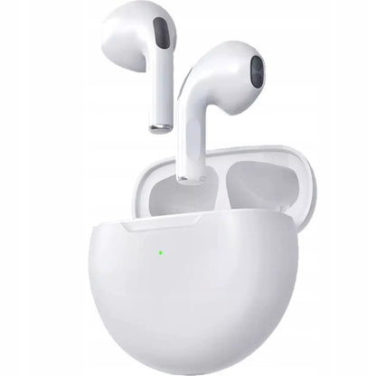 Belaidės ausinės Pro 6 Bluetooth 5.3 + maitinimo blokas + USB-C laidas
