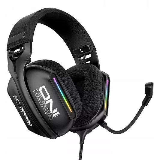 X12 žaidimų ausinės RGB su 360° mikrofonu