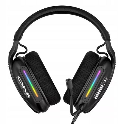 X12 žaidimų ausinės RGB su 360° mikrofonu