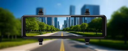 IŠMANIOJI AUTOMOBILIO KAMERA VAŽIAVIMO ĮRAŠAS GALINIO VAIZDO VEIDRODĖLIS 2K QHD DVR 10,88