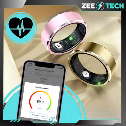 SMART RING išmanusis žiedas – širdies ritmas, kraujospūdis, miego ir sporto stebėjimas