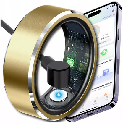 SMART RING išmanusis žiedas – širdies ritmas, kraujospūdis, miego ir sporto stebėjimas