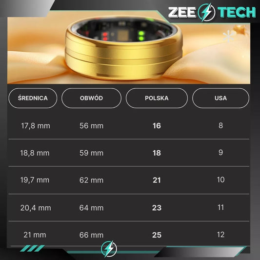 SMART RING išmanusis žiedas – širdies ritmas, stresas, žingsniai, miego ir sporto stebėjimas