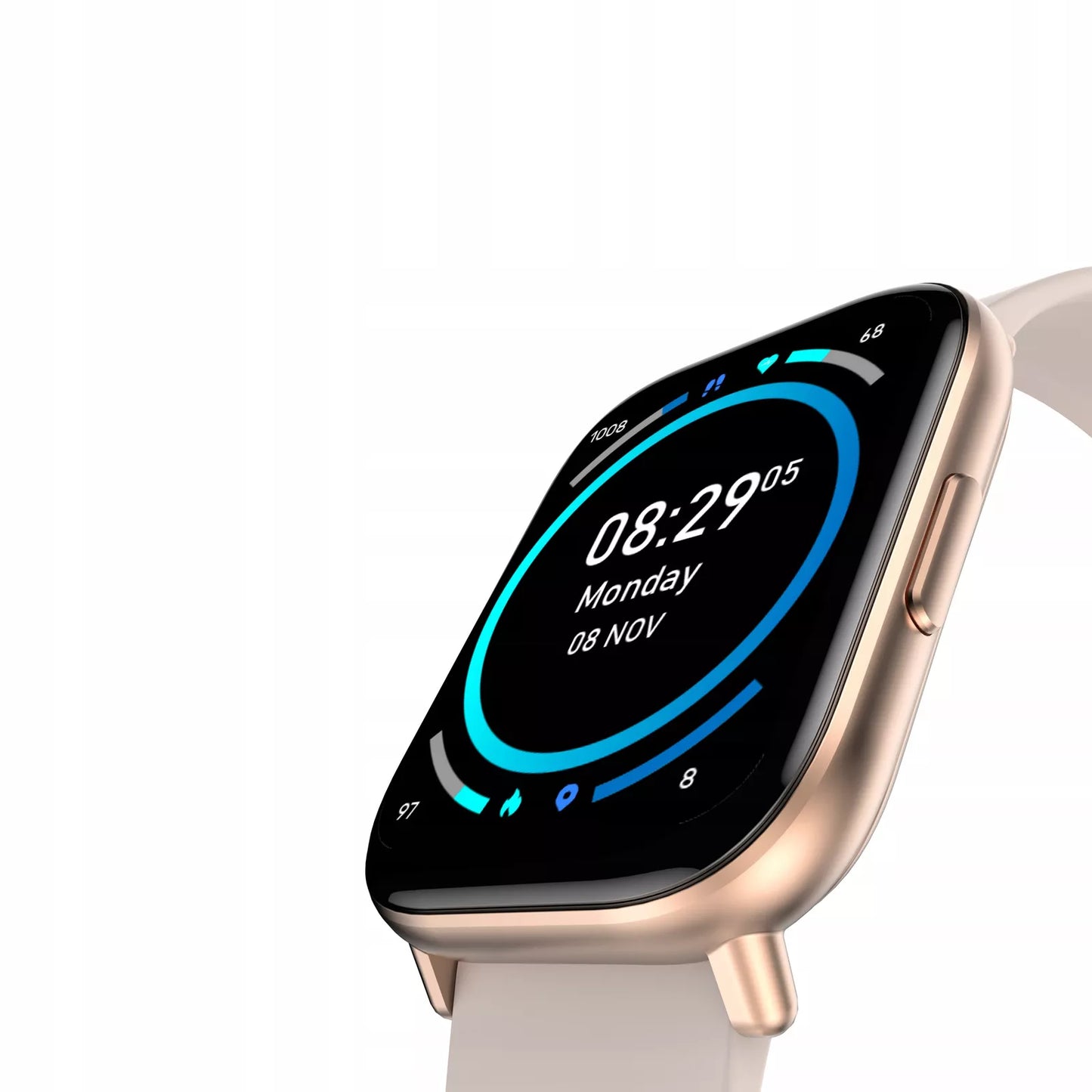SMARTVAIRODUKĖ MOTERIMS OROMED ORO-FIT PRO GT PINK | AMOLED IP68 Širdies ritmas Žingsniai