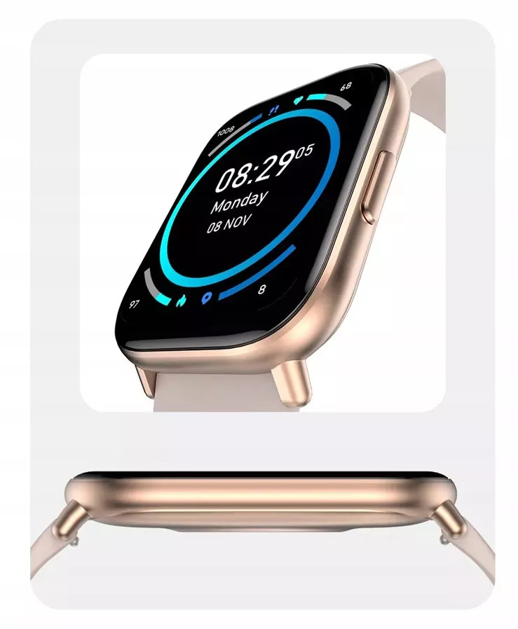 SMARTVAIRODUKĖ MOTERIMS OROMED ORO-FIT PRO GT PINK | AMOLED IP68 Širdies ritmas Žingsniai