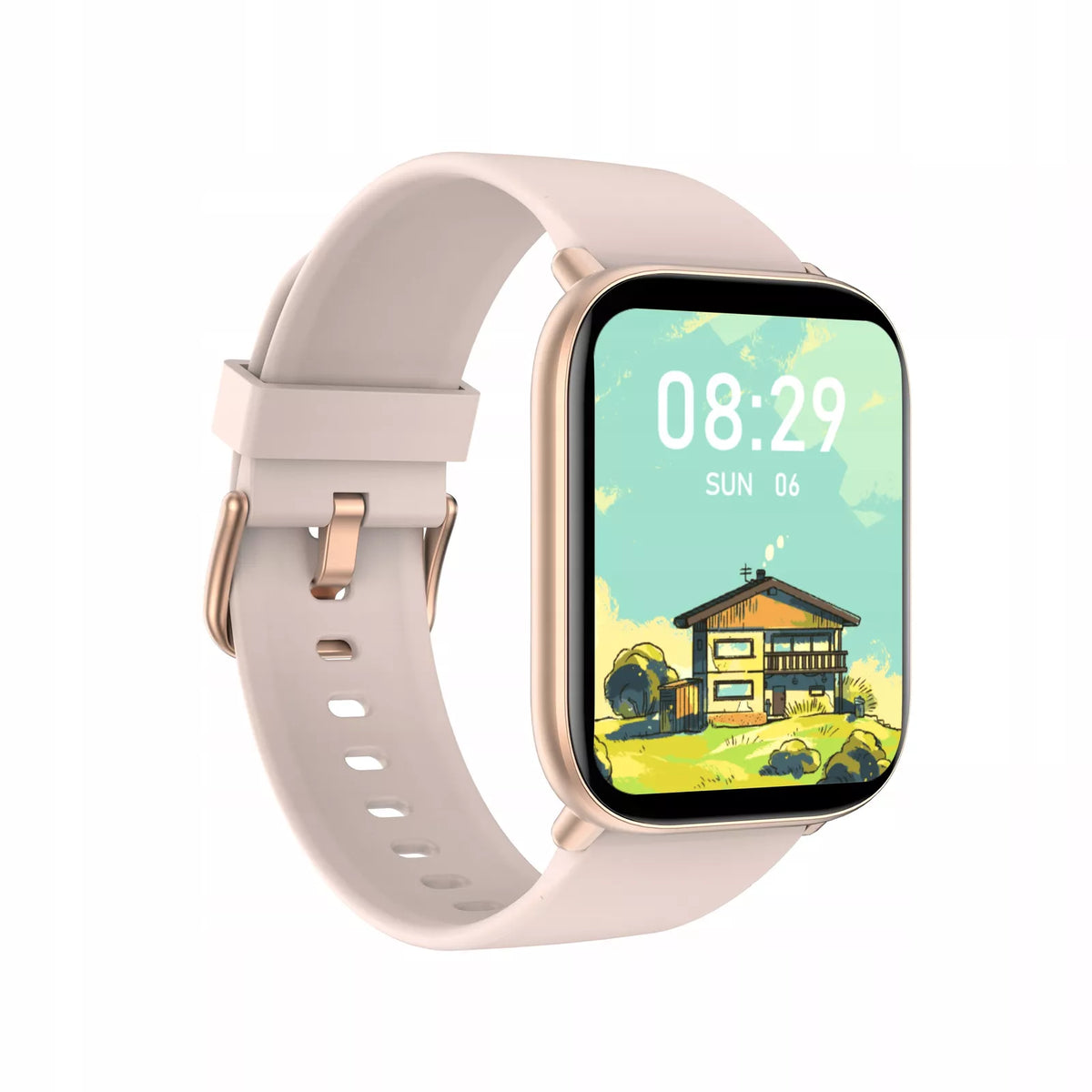 SMARTVAIRODUKĖ MOTERIMS OROMED ORO-FIT PRO GT PINK | AMOLED IP68 Širdies ritmas Žingsniai