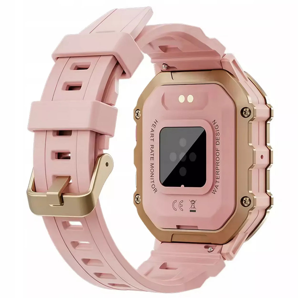 SMARTWATCH MOTERIŠKAS ROŽINIS SMS ŽINGSNIAI LENKIŠKAS MENIU SKAMBUČIAI