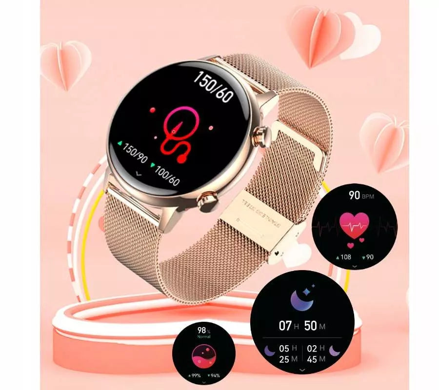 SMARTLAIKRODIS MOTERIŠKAS SMARTBAND PULSAS EKG SMS ŽINGSNIAI MENIU PL PRO WATCH