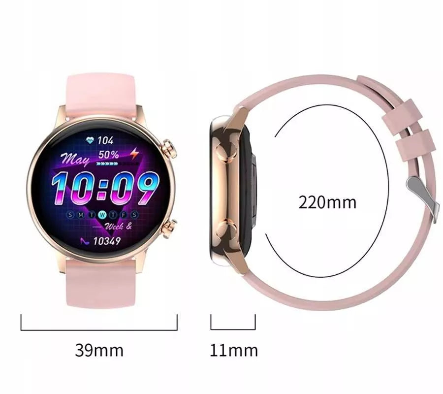 SMARTLAIKRODIS MOTERIŠKAS SMARTBAND PULSAS EKG SMS ŽINGSNIAI MENIU PL PRO WATCH