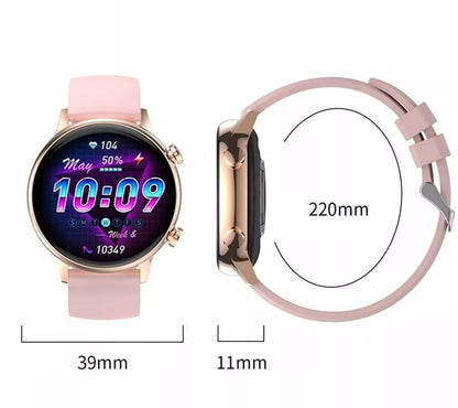 SMARTLAIKRODIS MOTERIŠKAS SMARTBAND PULSAS EKG SMS ŽINGSNIAI MENIU PL PRO WATCH