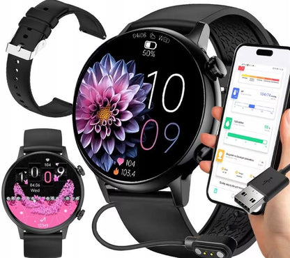 SMARTLAIKRODIS MOTERIŠKAS SMARTBAND PULSAS EKG SMS ŽINGSNIAI MENIU PL PRO WATCH