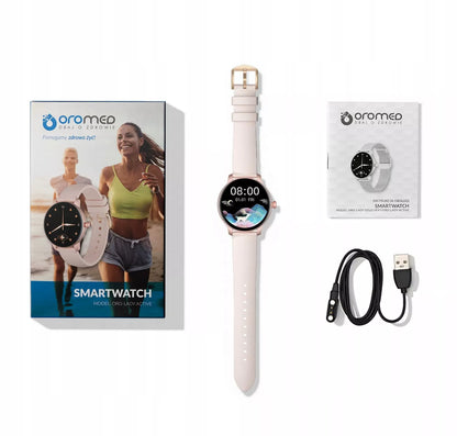 SMARTWATCH MOTERIŠKAS LAIKRODIS OROMED LADY ACTIVE IP68 PULSAS ŽINGSNIAI SPORTAS