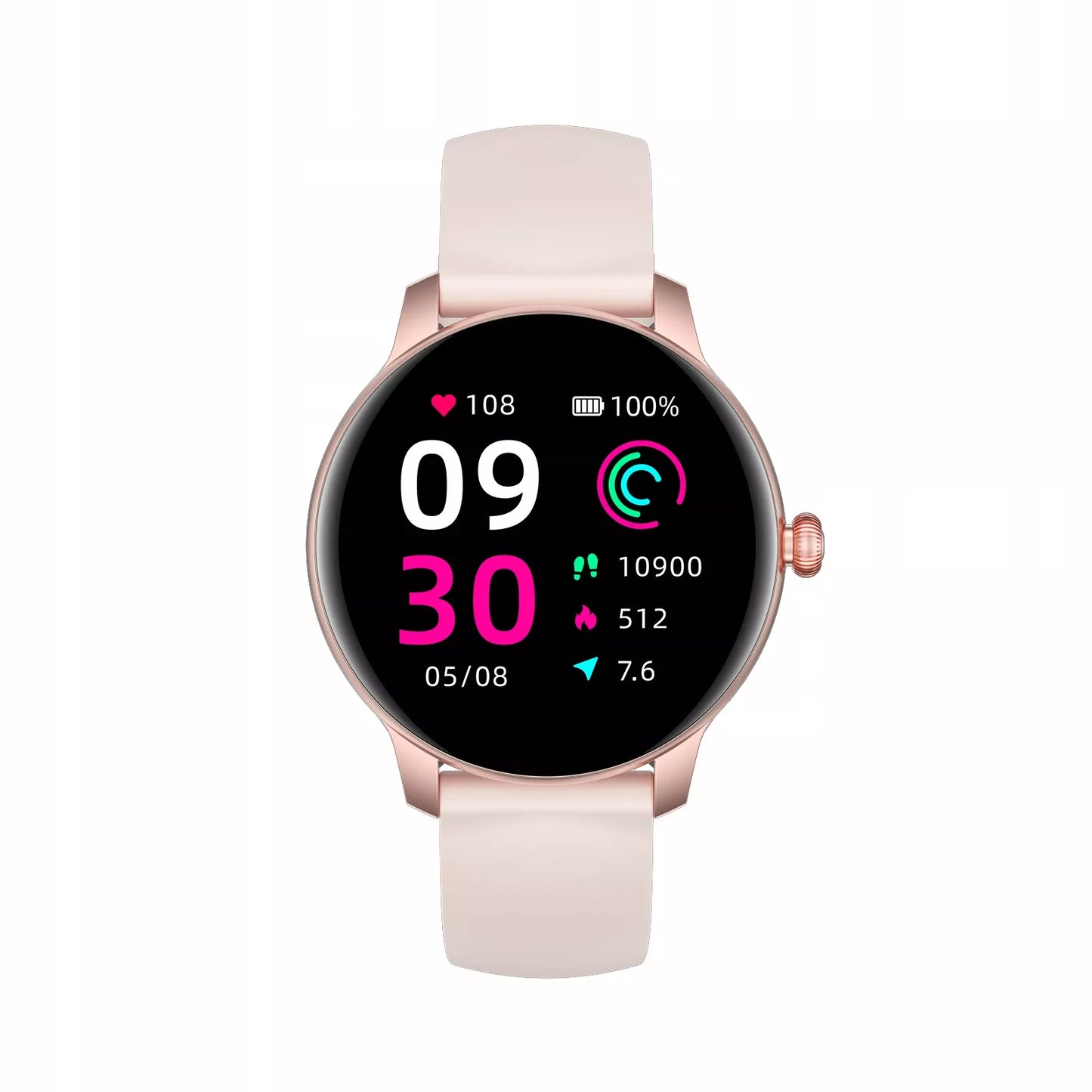 SMARTWATCH MOTERIŠKAS LAIKRODIS OROMED LADY ACTIVE IP68 PULSAS ŽINGSNIAI SPORTAS