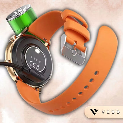Moteriškas išmanusis laikrodis (Smartwatch) su skambučių funkcija, atsparus vandeniui + 4 dirželiai