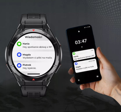 SMARTWATCH VYRIŠKAS LAIKRODIS GPS AMOLED atsparus vandeniui SPORTAS MENIU LT SMART WATCH
