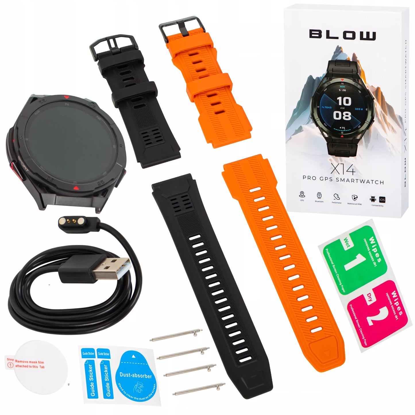 SMARTWATCH VYRIŠKAS LAIKRODIS GPS AMOLED atsparus vandeniui SPORTAS MENIU LT SMART WATCH