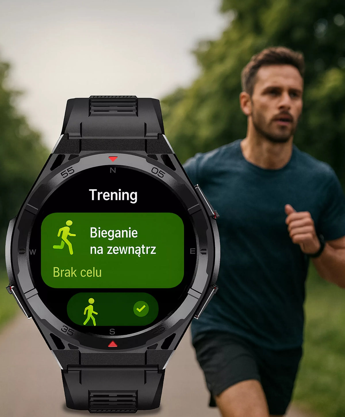 SMARTWATCH VYRIŠKAS LAIKRODIS GPS AMOLED atsparus vandeniui SPORTAS MENIU LT SMART WATCH