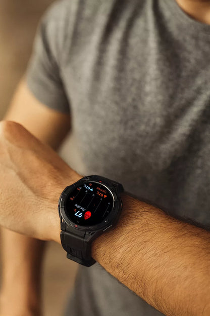 SMARTWATCH VYRIŠKAS LAIKRODIS GPS AMOLED atsparus vandeniui SPORTAS MENIU LT SMART WATCH
