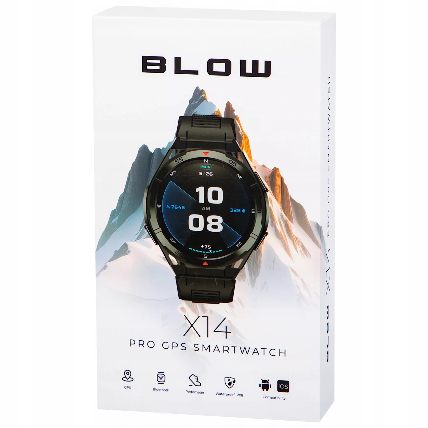 SMARTWATCH VYRIŠKAS LAIKRODIS GPS AMOLED atsparus vandeniui SPORTAS MENIU LT SMART WATCH