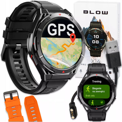 SMARTWATCH VYRIŠKAS LAIKRODIS GPS AMOLED atsparus vandeniui SPORTAS MENIU LT SMART WATCH